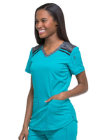 Топ медицинский женский Dickies DK740, бирюзовый, XS