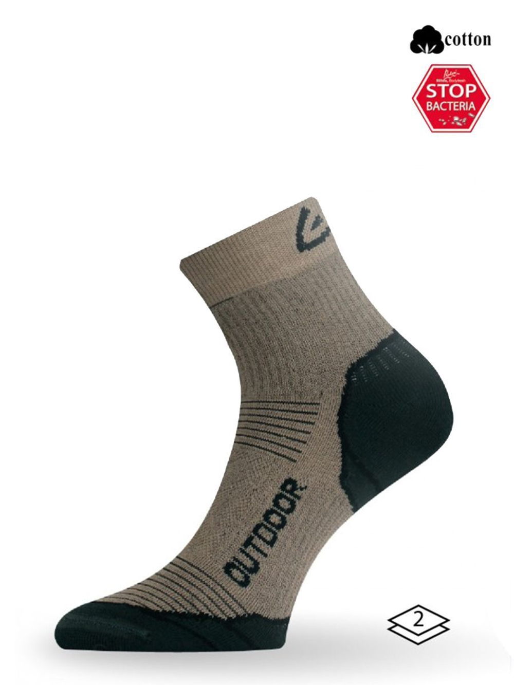 Носки Lasting TCC 769, cotton+polypropylene, бежевый, размер XL, TCC769XL