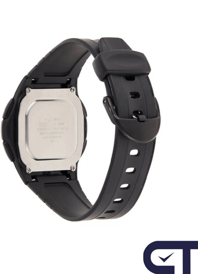Casio F-200W-9A — мужские цифровые часы с мировым временем и секундомером