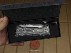Нож CHAVES KNIVES 229 REDENCION KICKSTOP FLIPPER KNIFE TITANIUM CHISEL RK-432