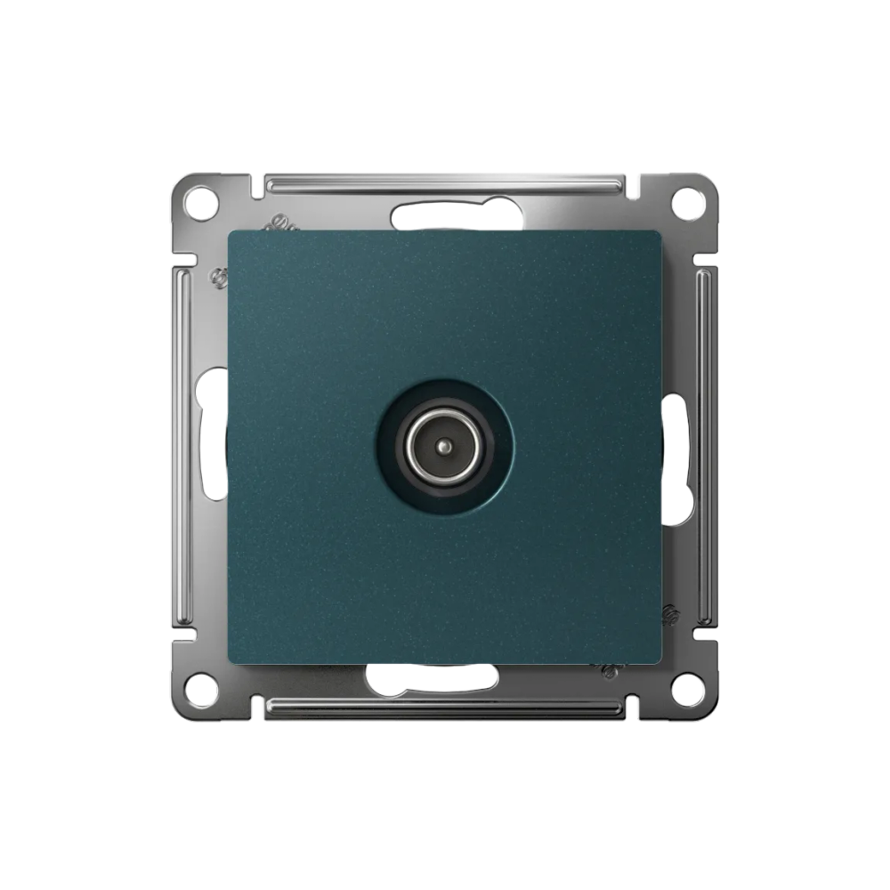 ATLASDESIGN TV РОЗЕТКА оконечная 1дБ, механизм, ИЗУМРУД