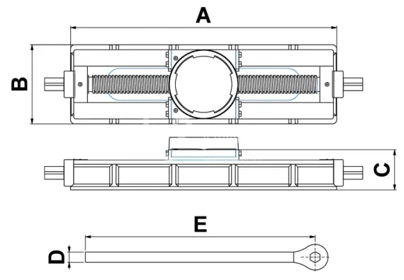 Поддомкратная опора для перемещения вдоль опоры Holmatro TB 2545