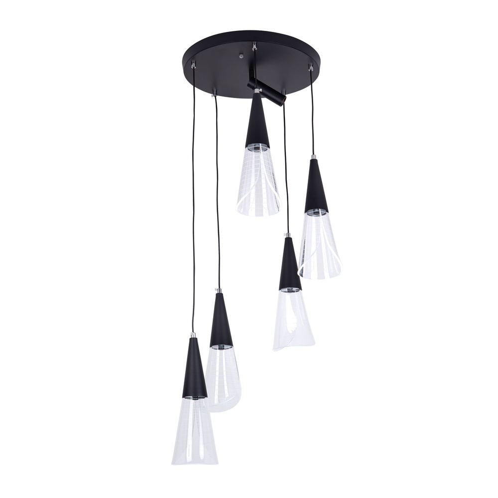 Подвесной светодиодный cветильник LED4U L7106-6 BK