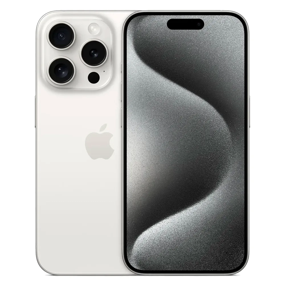 Смартфон Apple iPhone 15 Pro 256GB, Nano-SIM + eSIM, White Titanium (Белый)