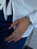 Кольцо База мини с говлитом / Basic Mini Blue