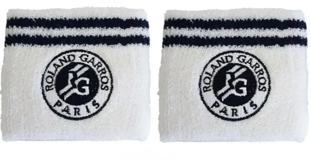 Напульсник теннисный Roland Garros Wristbands - white