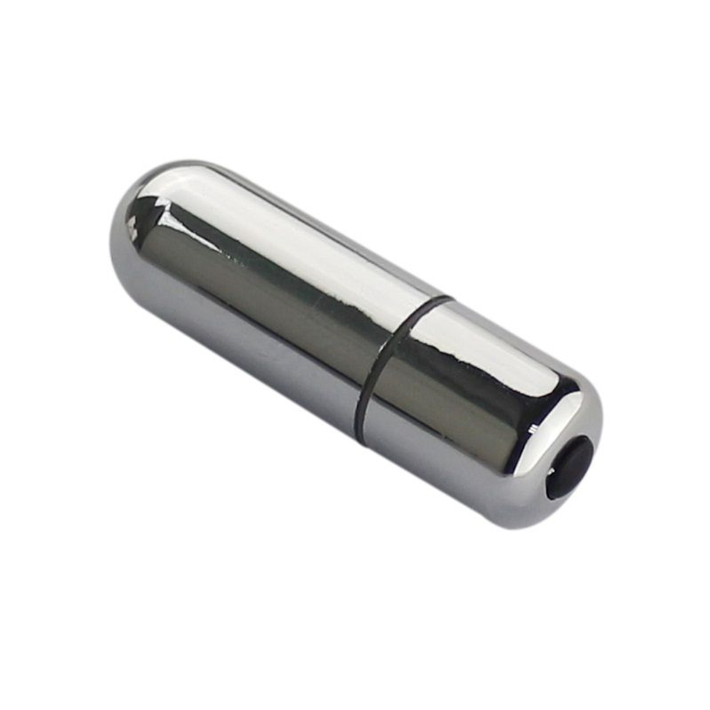 Серебристая вибропуля 7 Models Bullet - 5,7 см. (Цвет: серебристый)