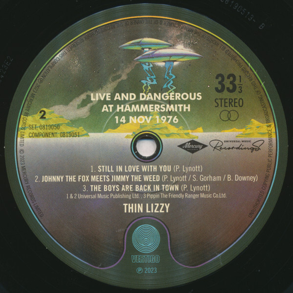 Thin Lizzy / Live And Dangerous At Hammersmith 14 Nov 1976 (2LP)