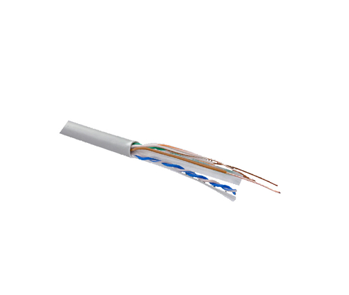 Кабель передачи данных CC-UUTP6-23IN-LSZH-WH-305 неэкранированный, кат. 6, 4 пары,23 AWG, одножиль