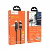 Кабель Type-C на Lightning Hoco U137 с дисплеем (black)