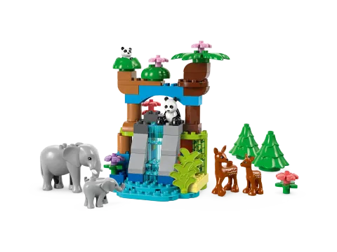 Конструктор LEGO Duplo 10446 Семейства диких животных 3в1