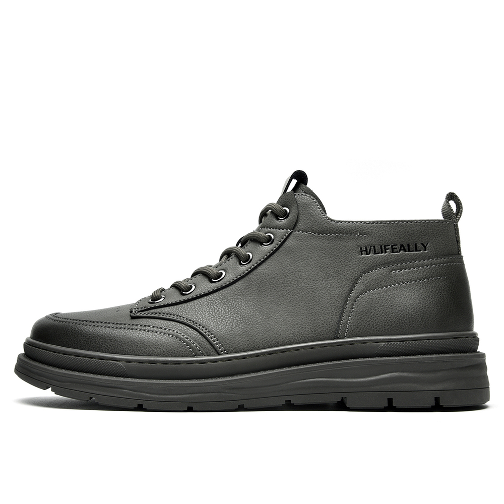 HLA Work Boots Men"s Mid top Black