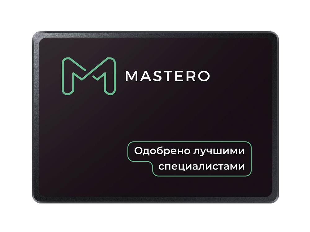 SSD Mastero 960Гб, 2.5", SATA3, Retail, TLC, Чтение:550мб/с, Запись:500мб/с (MST-SSD-960G)