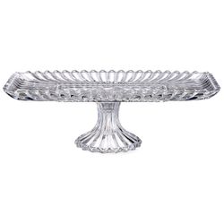 БЛЮДО СЕРВИРОВОЧНОЕ НА НОЖКЕ LEFARD "BRILLIANCE" ПРЯМОУГОЛЬНОЕ, 38*17,5*11,5 СМ