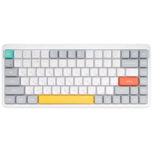 Беспроводная механическая клавиатура QMK Nuphy AIR75v2 Ionic White, RGB, Hot Swap, Aloe Switch (AIR75v2-IW-21)