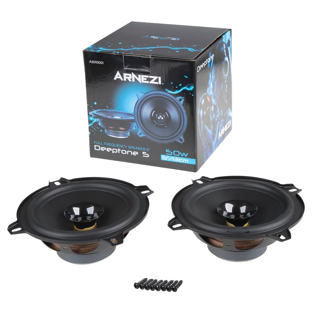 Колонки ARNEZI Deeptone 5, 13 см широкополосные, 2шт, 13 см (5 дюйм.), Max Вт ARNEZI A2010001
