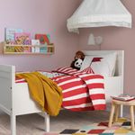 Комплект постельного белья IKEA BUSENKEL (БУСЕНКЕЛ), Детский, Красно-белый с рисунком, 150x200, 50x80 см