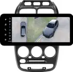 Магнитола для Hyundai Accent 2000-2011 (рамка 3 кнопки) - Teyes LUX ONE 360 монитор 12.3" 2K QLED на Android 10, Быстрая, CarPlay, 4G SIM-слот, 4 камеры в комплекте