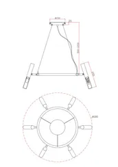 Подвесной светильник Match FR6109PL-06G Freya
