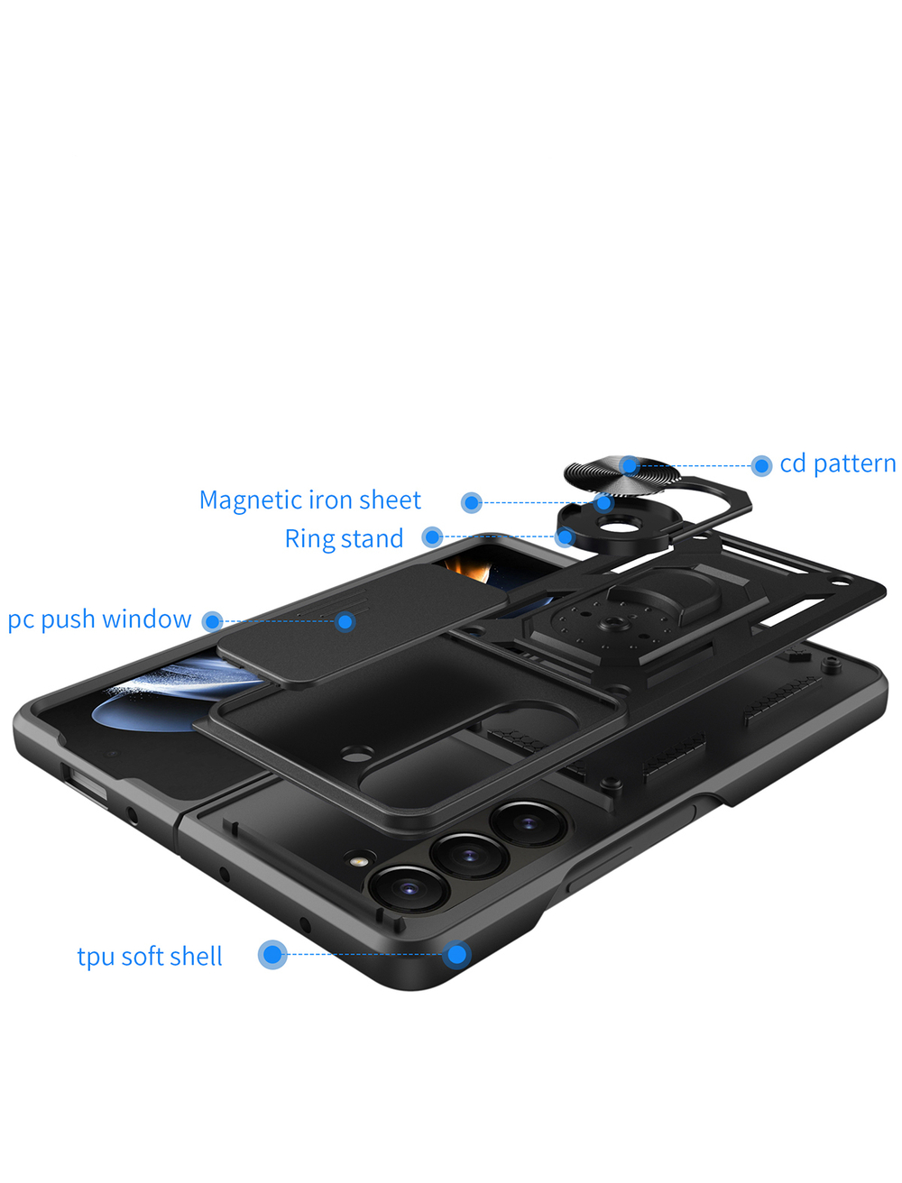 Чехол с кольцом Bumper Case для Samsung Galaxy Z Fold 6