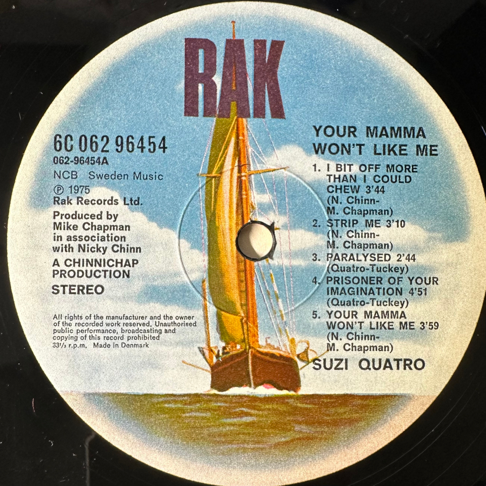 Suzi Quatro ‎– Your Mamma Won't Like Me (Скандинавия 1975г.)