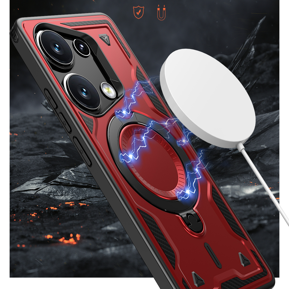 Чехол Magneto Case с кольцом для Poco M6 Pro 4G