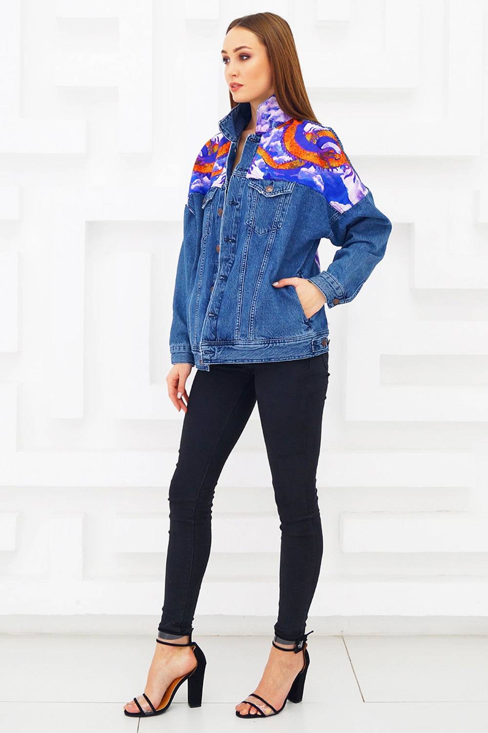 LIGVIANNI Джинсовая куртка Denim Jacket Dragon