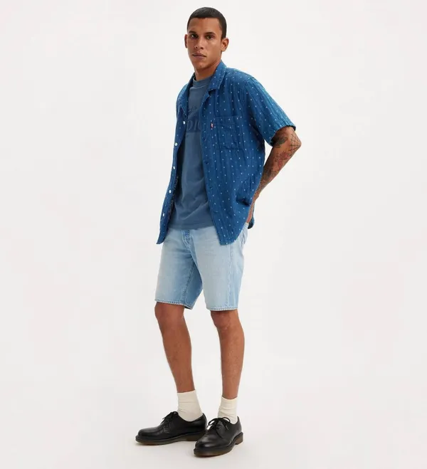 Шорты джинсовые мужские LEVI'S 501®ORIGINAL SHORTS LIGHT INDIGO - WORN IN