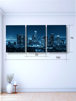 Картина Тихая Венеция модульная 50x70см 3шт.