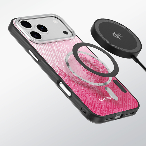 Чехол с MagSafe и рисунком красного цвета для iPhone 17 Pro, от Dux Ducis серия Moro Series Magnetic