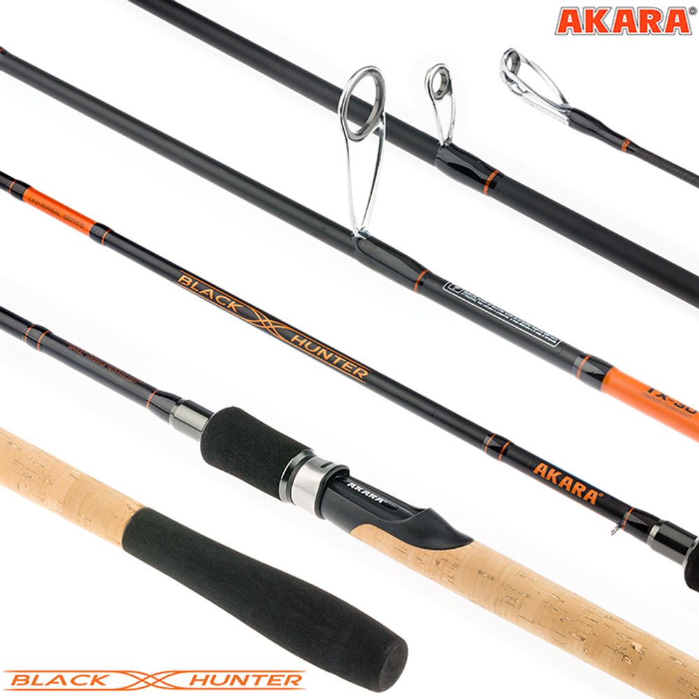 Спиннинг штекерный угольный Akara Black Hunter (24-65) H
