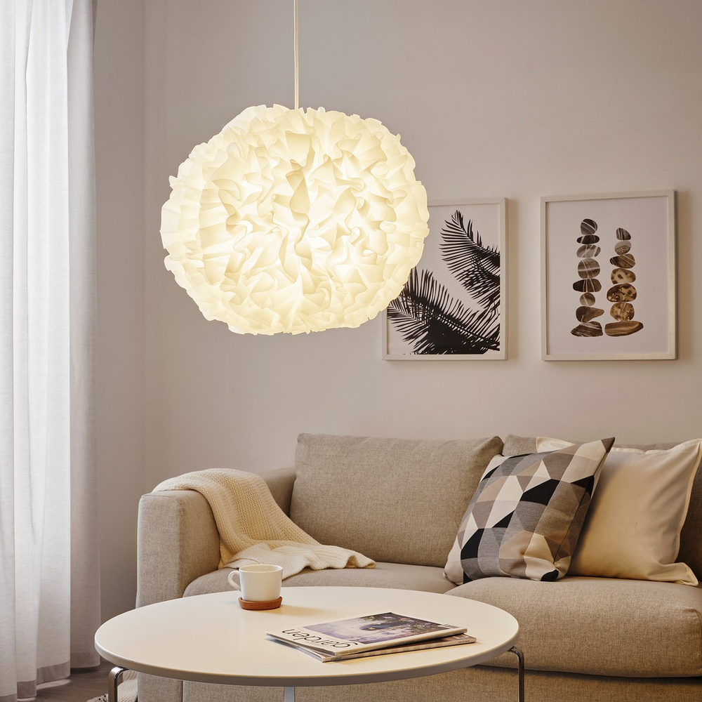 IKEA VINDKAST  (ИКЕА ВИНДКАСТ)  -  Лампа подвесная - белый 50 см