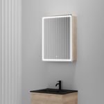 Зеркальный шкаф Sancos Mirror 590x150х740 мм, с LED подсветкой, арт. MI60ECH