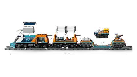 Конструктор LEGO City 60470 Полярный экспресс для исследователей Арктики