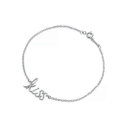 Браслет из серебра, Tiffany 💋kiss - В наличии