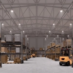 Светильник SP-ARIVA-MOTION-R350-200W White5000 (BK, 60 deg, 230V) (Arlight, IP65 Металл, 5 лет)