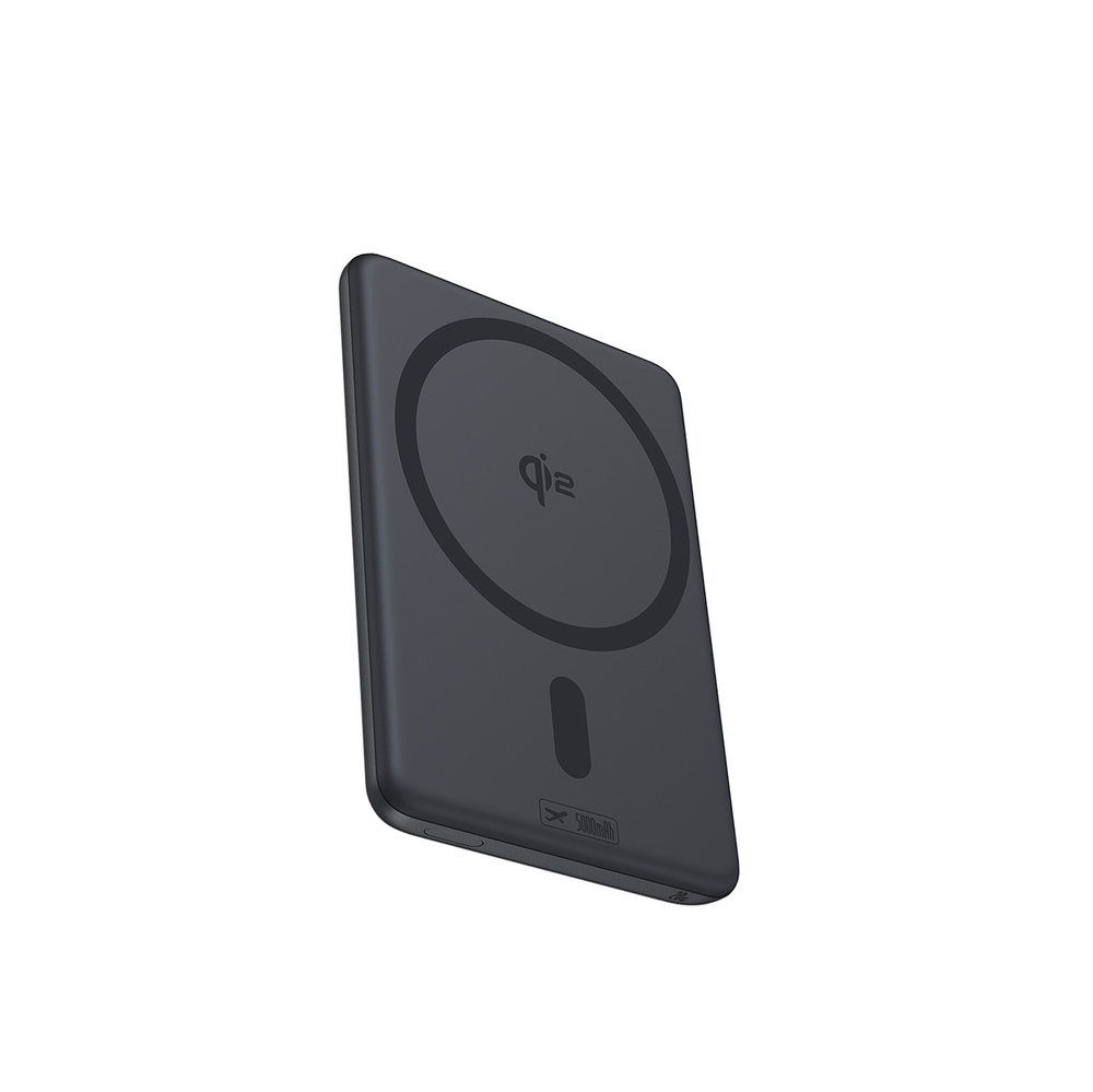 Внешний аккумулятор + Беспроводная зарядка Baseus PicoGo AM31 Ultra-Mini Magnetic Power Bank with Kickstand C+Qi2 5000mAh 20W (MagSafe)