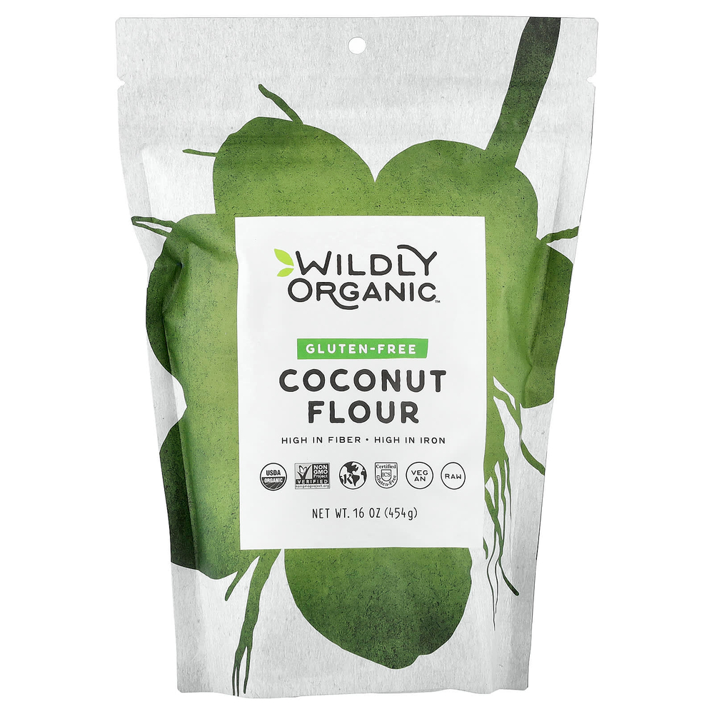 Wildly Organic, Кокосовая мука без глютена, 454 г (16 унций)