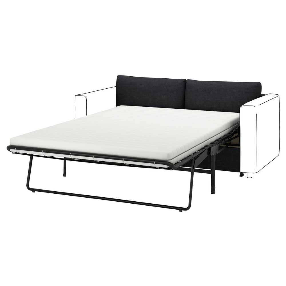 IKEA VIMLE  (ИКЕА ВИМЛЕ)  -  Чехол на секцию дивана-кровати 2-местную - Hillared антрацит