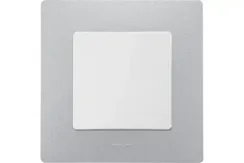 Рамка Legrand Etika 1-постовая алюминий 25621