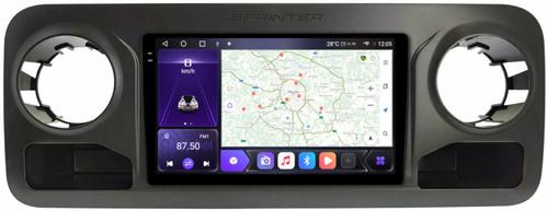 Магнитола для Mercedes-Benz Sprinter 2018-2024+(low) - Kuberg SF-1021-1 QLed+2K, Android 12, Быстрая, CarPlay, 4G SIM-слот