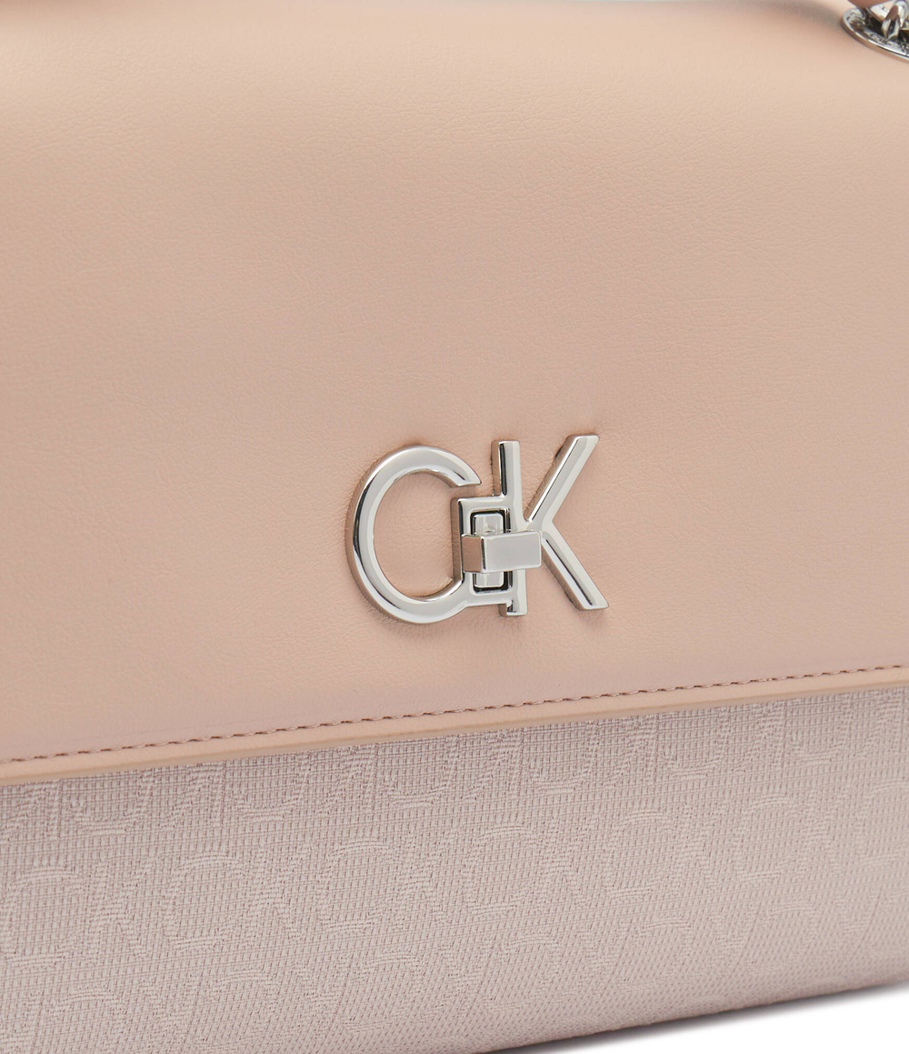 Сумка через плечо Re-lock Calvin Klein - пудро-розовый(K60K611755)