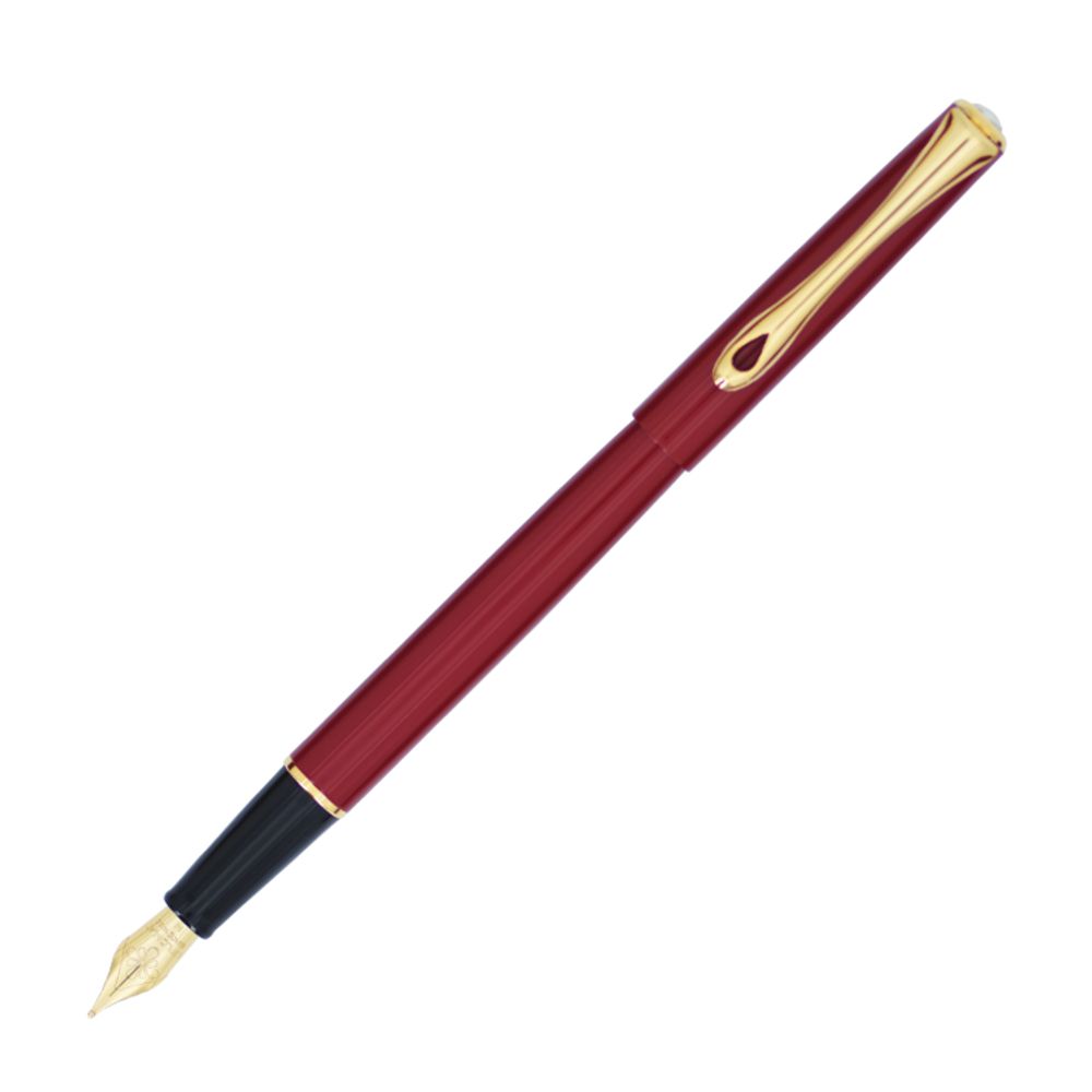Перьевая ручка Diplomat Traveller Dark red vergoldet красная с пером F (D40709023)