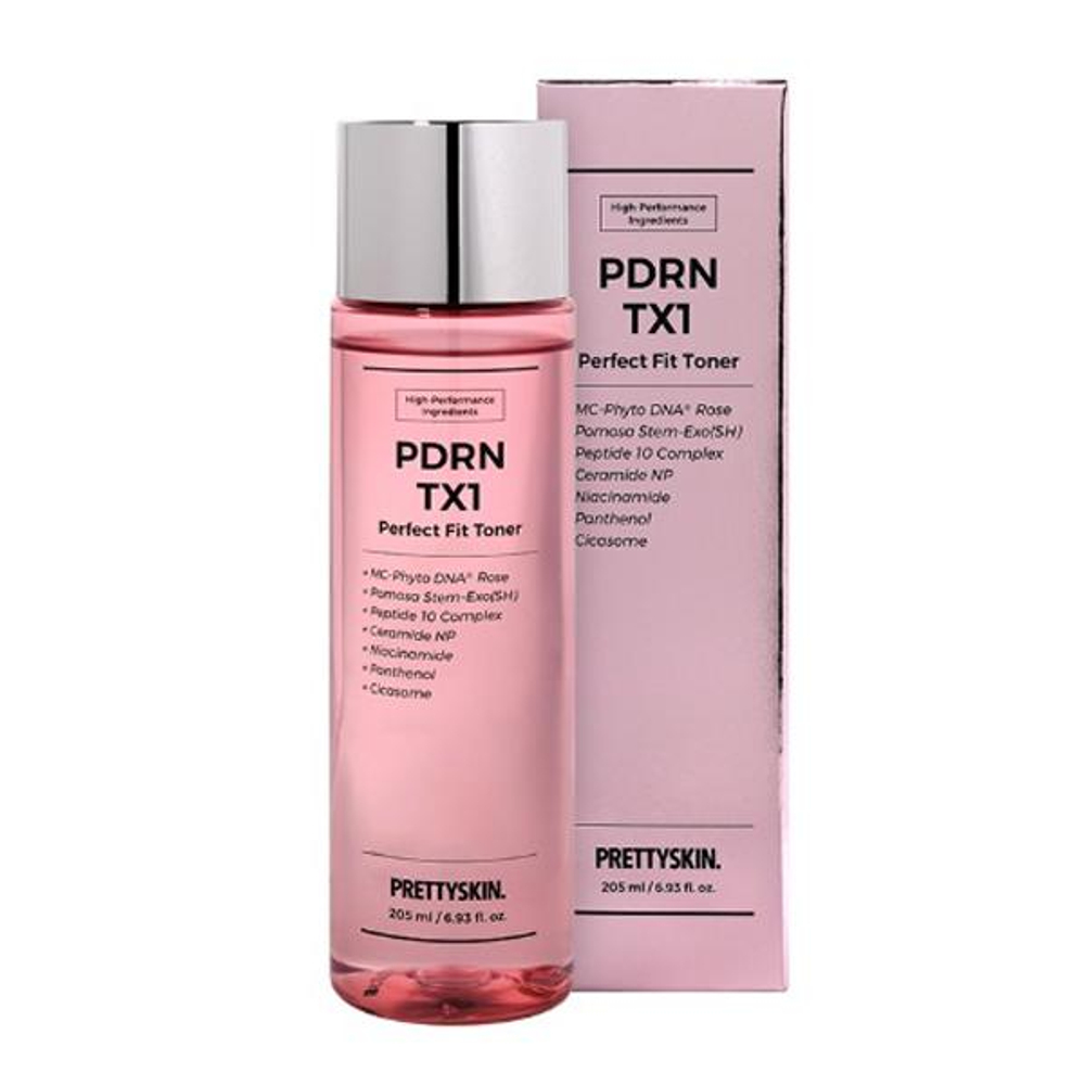 Pretty Skin PDRN TX1 Perfect Fit Toner, 205ml - Увлажняющий тонер