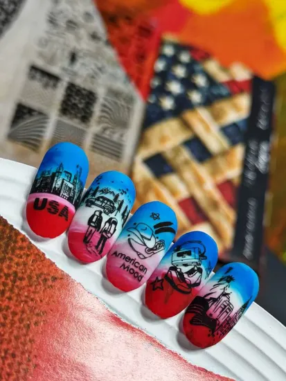 Пластина для стемпинга ENIGMANIC Stamping American Mood