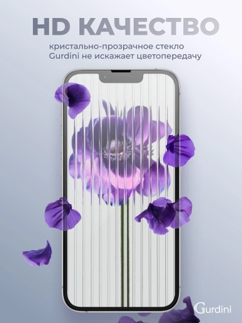 Стекло противоударное iPhone 16e/14/13/13 Pro 6.1" Full Screen 2.5D (20D) черное