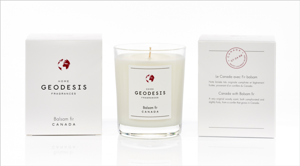 Свеча ароматическая Balsam Fir Geodesis Белый