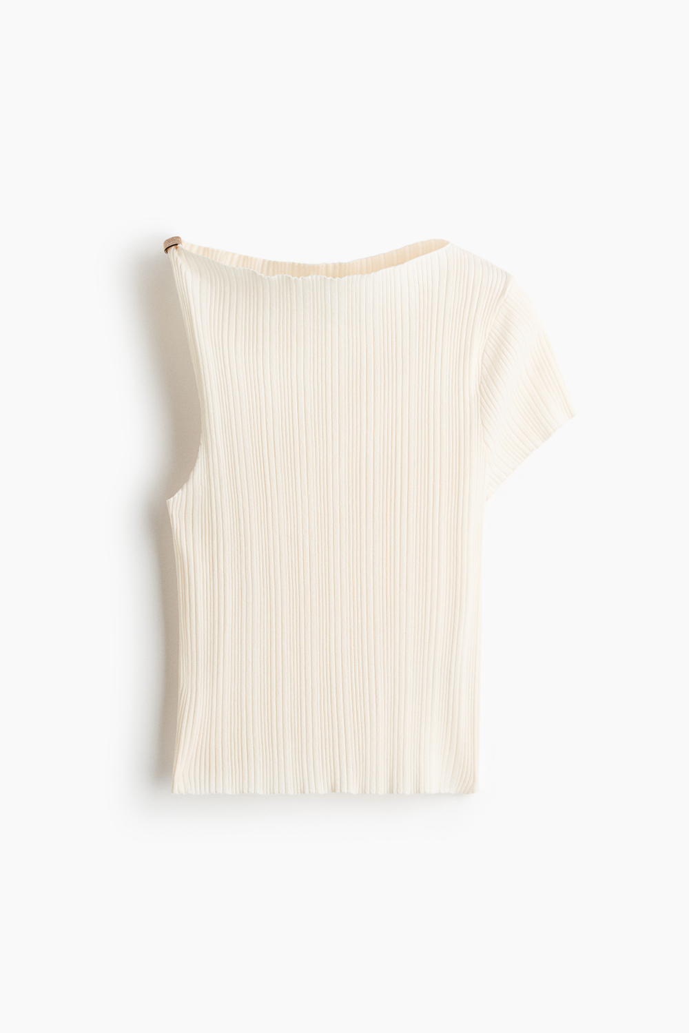 Асимметричный трикотажный топ - H&M