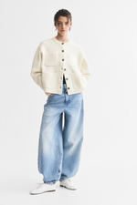 Кардиган из шерстяной смеси с деталью в виде кармана - H&M