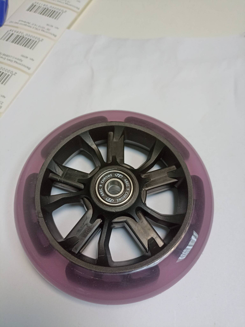 Колесо Comfort 125 R light pink ABEC - 9, LED-подсветка (10013160/100722/3343088, Китай)